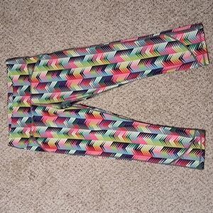 FABLETICS xs colorful legging workout capris; barely worn!